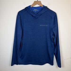 Vineyard Vines On The Go Sankaty Hoodie Blue Men’s Size Medium OTG Performance